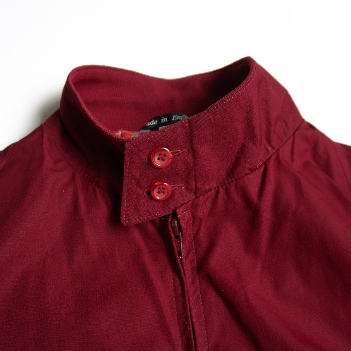 BARACUTA 90s G9 Harrington Jacket Bordeaux Red Size XS