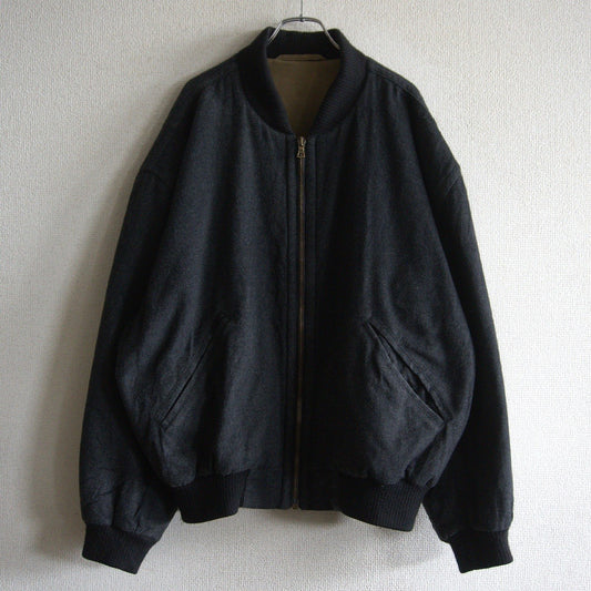 Aquascutum 80s Cashmere Wool Bomber Jacket Size XXL