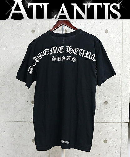 CHROME HEARTS Arch Logo Print Pocket T-Shirt Black Size L