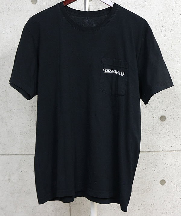 CHROME HEARTS Arch Logo Print Pocket T-Shirt Black Size L