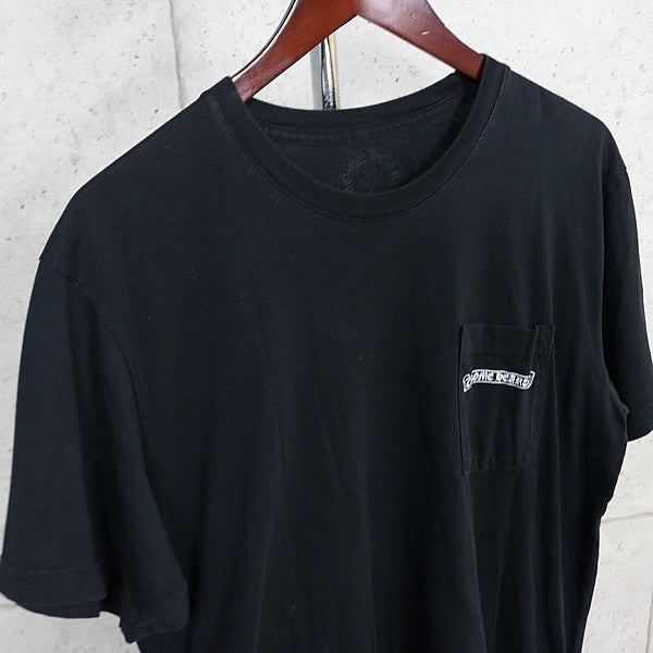 CHROME HEARTS Arch Logo Print Pocket T-Shirt Black Size L