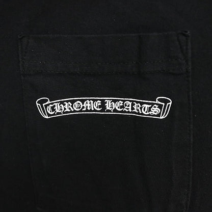 CHROME HEARTS Arch Logo Print Pocket T-Shirt Black Size L