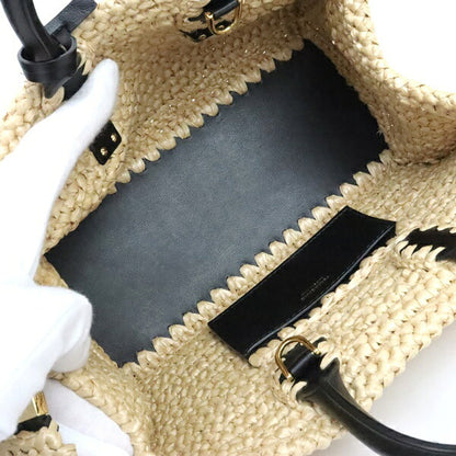 Salvatore Ferragamo Hug XS Raffia Bag Brown Size ONE SIZE
