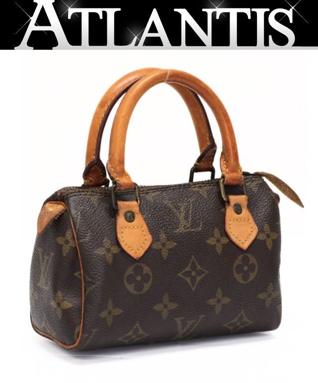 LOUIS VUITTON Mini Speedy Monogram Bag Brown Size ONE SIZE