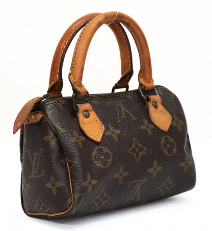 LOUIS VUITTON Mini Speedy Monogram Bag Brown Size ONE SIZE