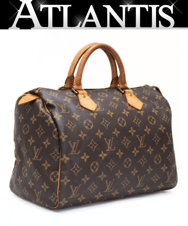 LOUIS VUITTON Speedy 30 Monogram Bag Brown Size ONE SIZE