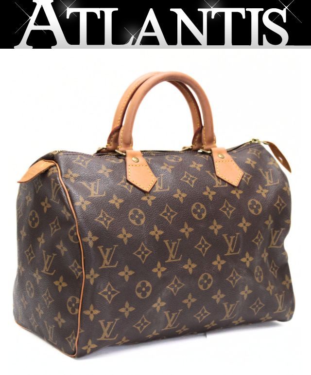 LOUIS VUITTON Speedy 30 Monogram Bag Brown Size ONE SIZE
