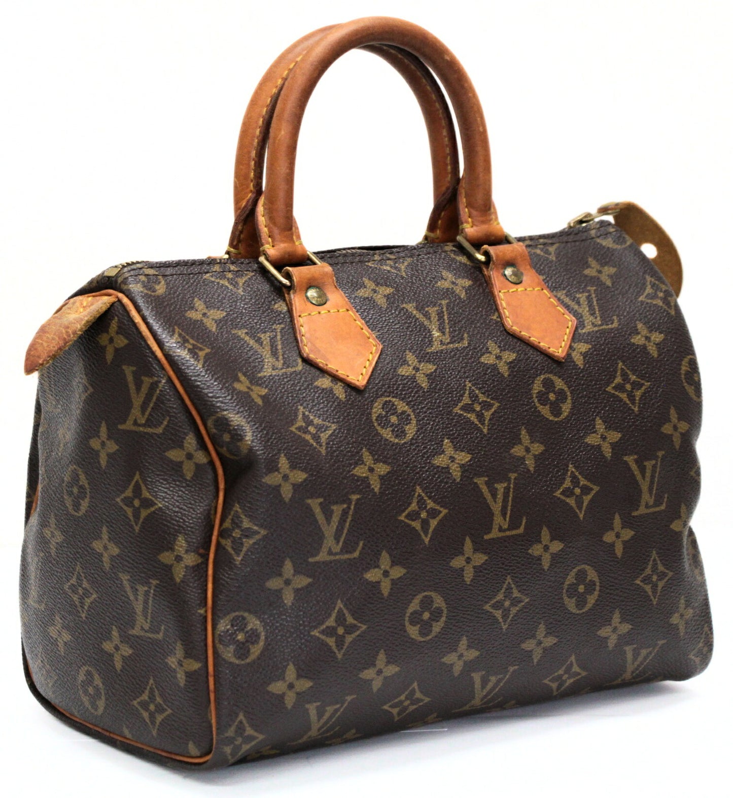 LOUIS VUITTON Speedy 25 Monogram Bag Brown Size ONE SIZE