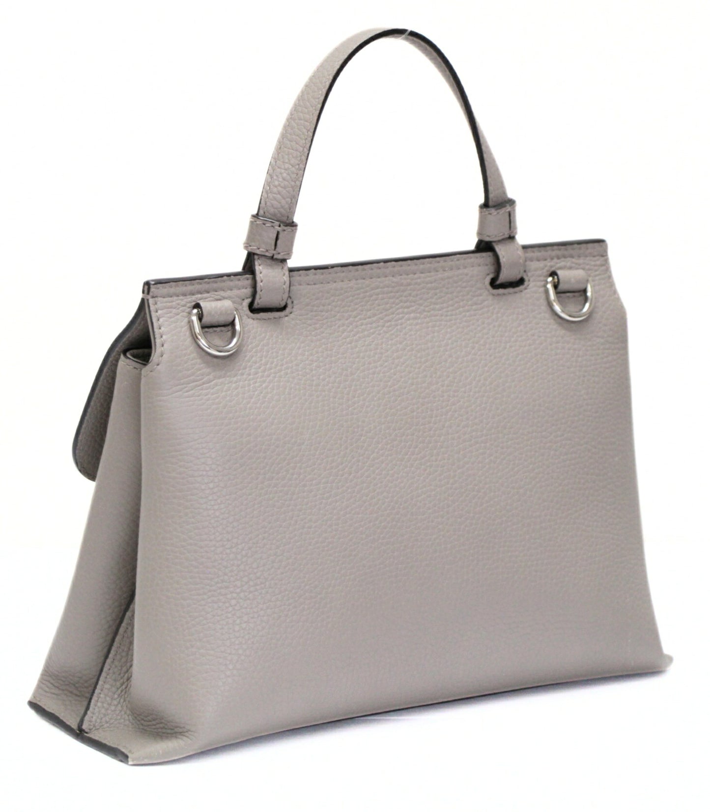 GUCCI Bamboo Daily Leather 2-Way Bag Gray Size ONE SIZE