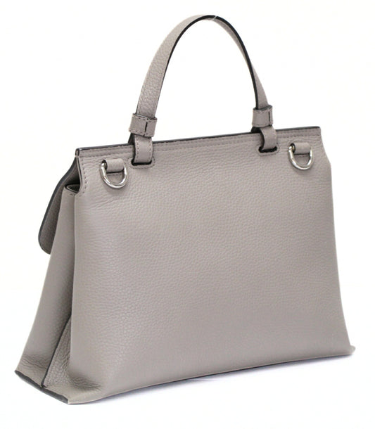 GUCCI Bamboo Daily Leather 2-Way Bag Gray Size ONE SIZE