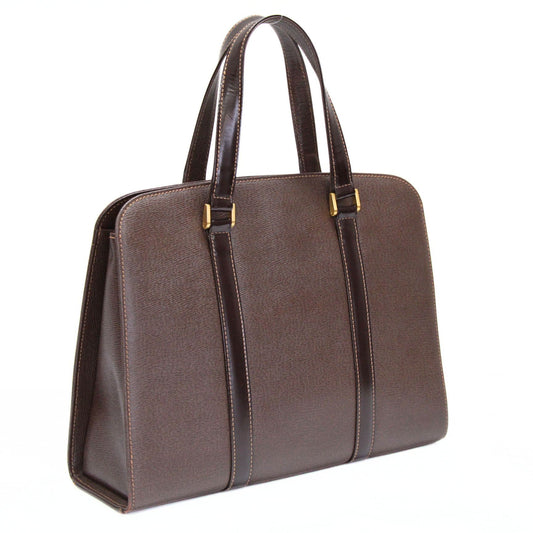 BURBERRY Leather Hand Bag Brown Size ONE SIZE