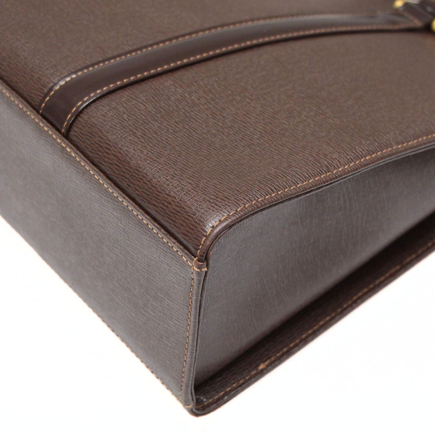 BURBERRY Leather Hand Bag Brown Size ONE SIZE