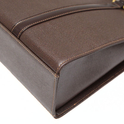 BURBERRY Leather Hand Bag Brown Size ONE SIZE
