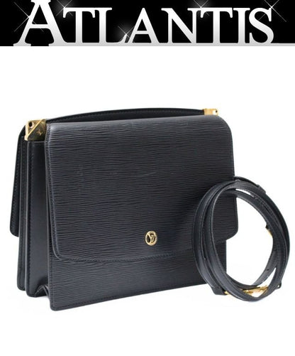 Louis Vuitton Grenelle Epi Leather Bag Black Size ONE SIZE
