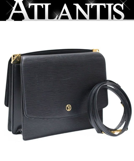 Louis Vuitton Grenelle Epi Leather Bag Black