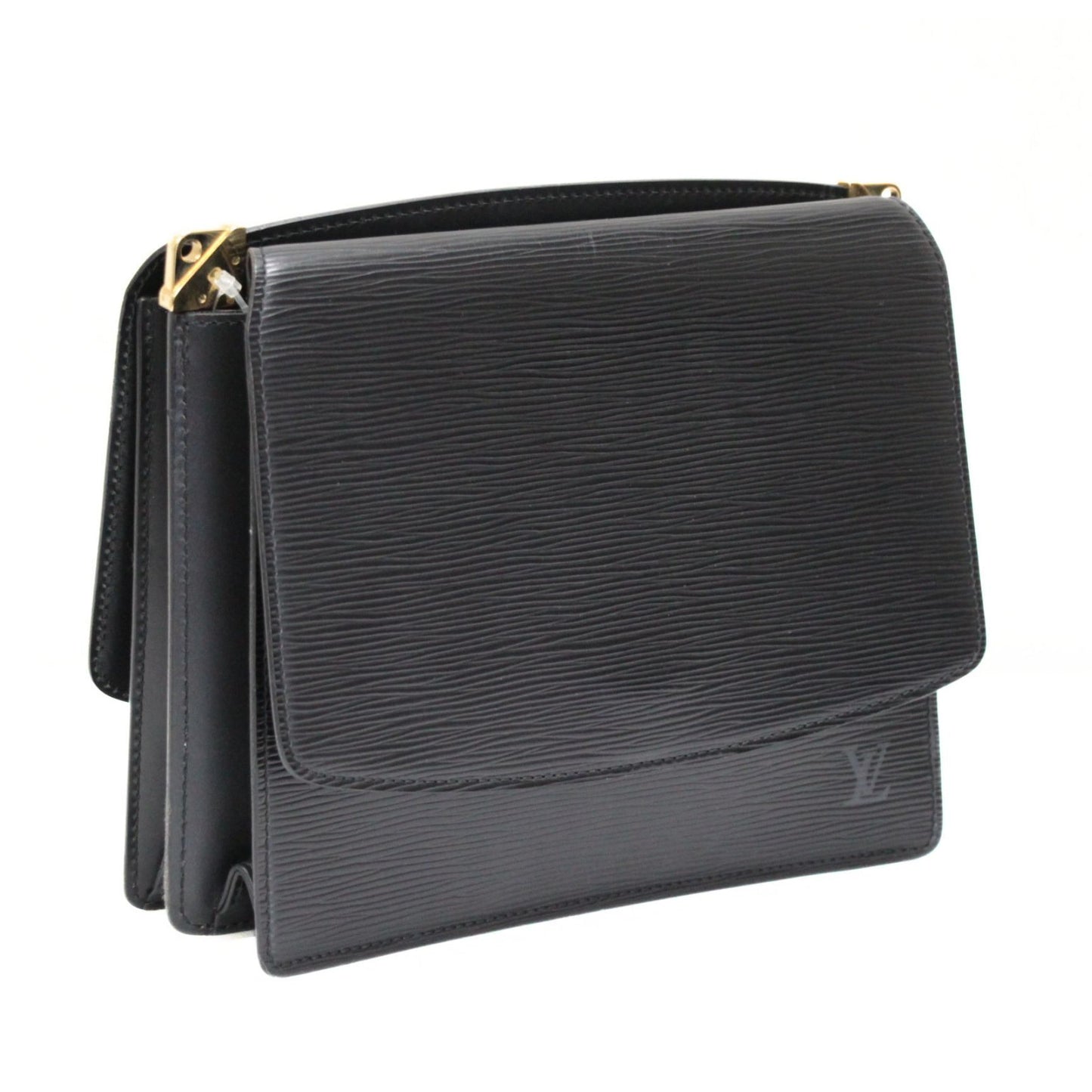 Louis Vuitton Grenelle Epi Leather Bag Black Size ONE SIZE