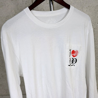 CHROME HEARTS I LOVE NY Long Sleeve T-Shirt White Size L