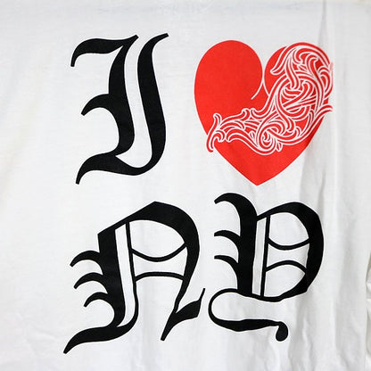 CHROME HEARTS I LOVE NY Long Sleeve T-Shirt White Size L