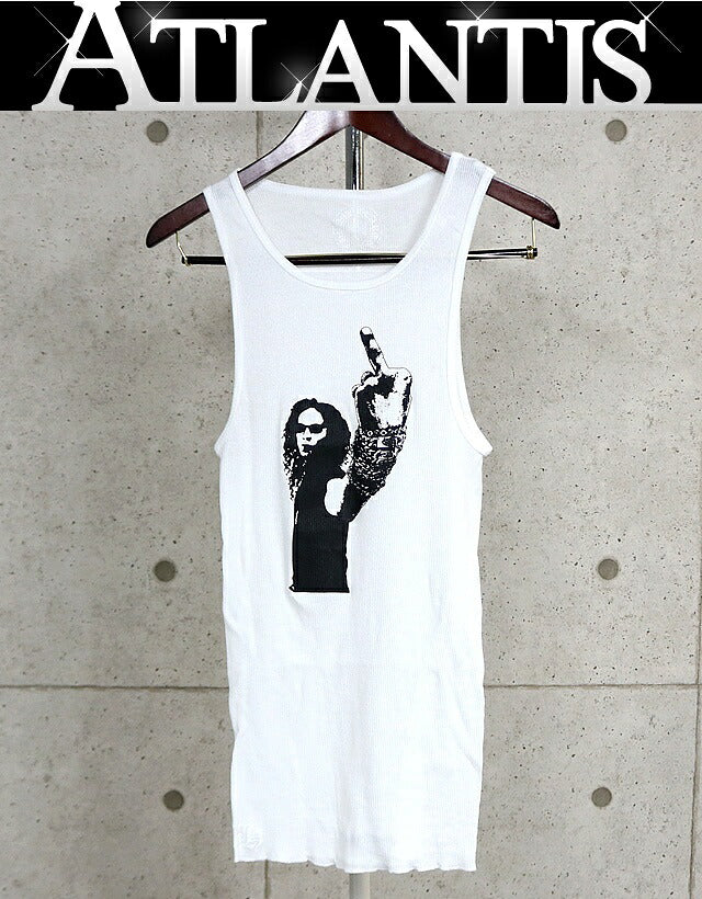 CHROME HEARTS Richard Stark Cotton Tank Top White Size M