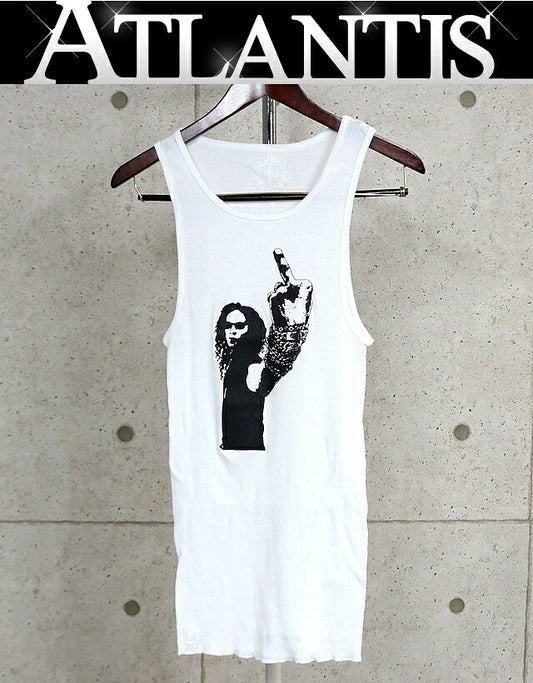 CHROME HEARTS Richard Stark Cotton Tank Top White Size M
