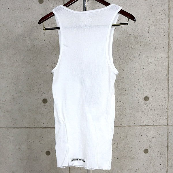 CHROME HEARTS Richard Stark Cotton Tank Top White Size M