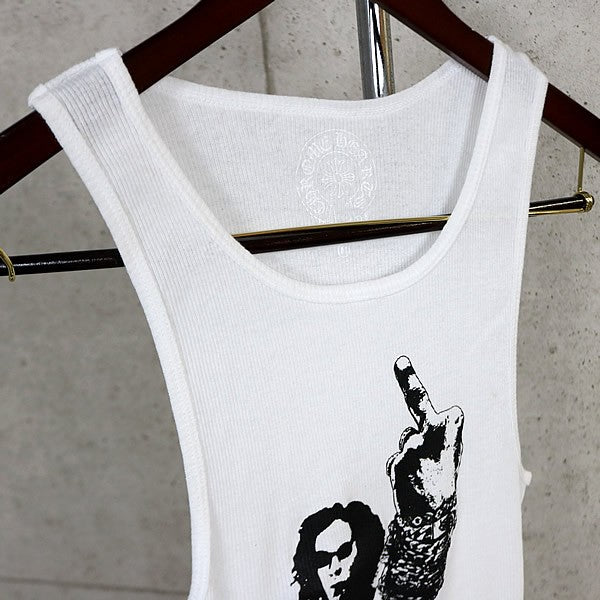 CHROME HEARTS Richard Stark Cotton Tank Top White Size M