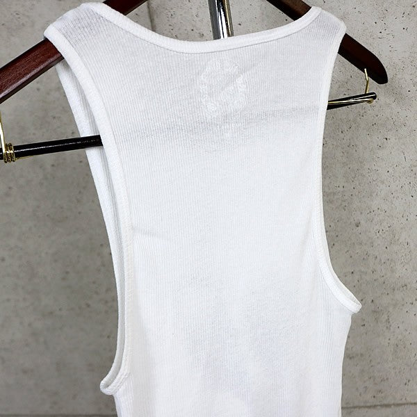 CHROME HEARTS Richard Stark Cotton Tank Top White Size M