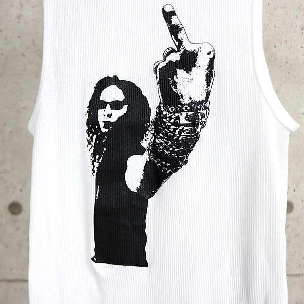 CHROME HEARTS Richard Stark Cotton Tank Top White Size M
