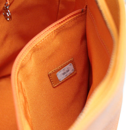 CHANEL Coco Mark Caviar Skin Bag Orange Size ONE SIZE