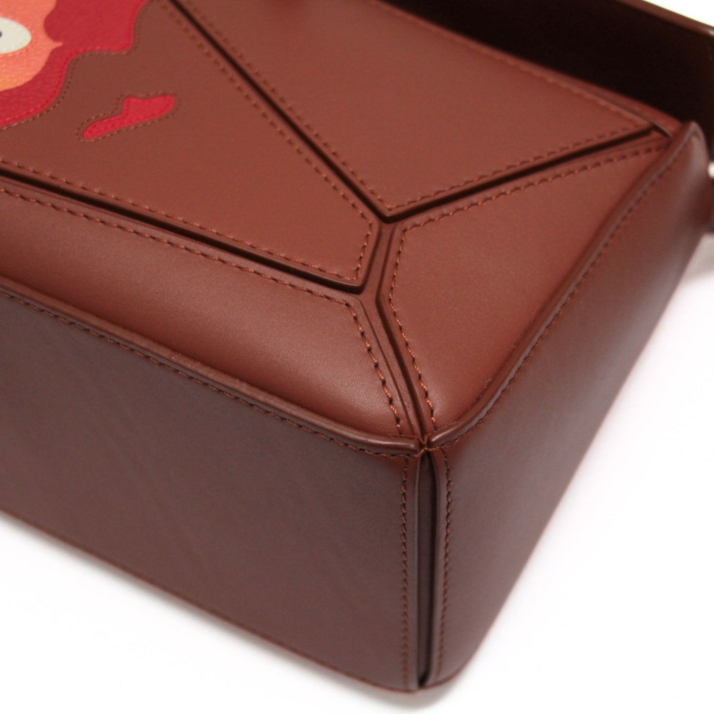 LOEWE Small Howl's Calcifer Puzzle Bag Brown Size ONE SIZE