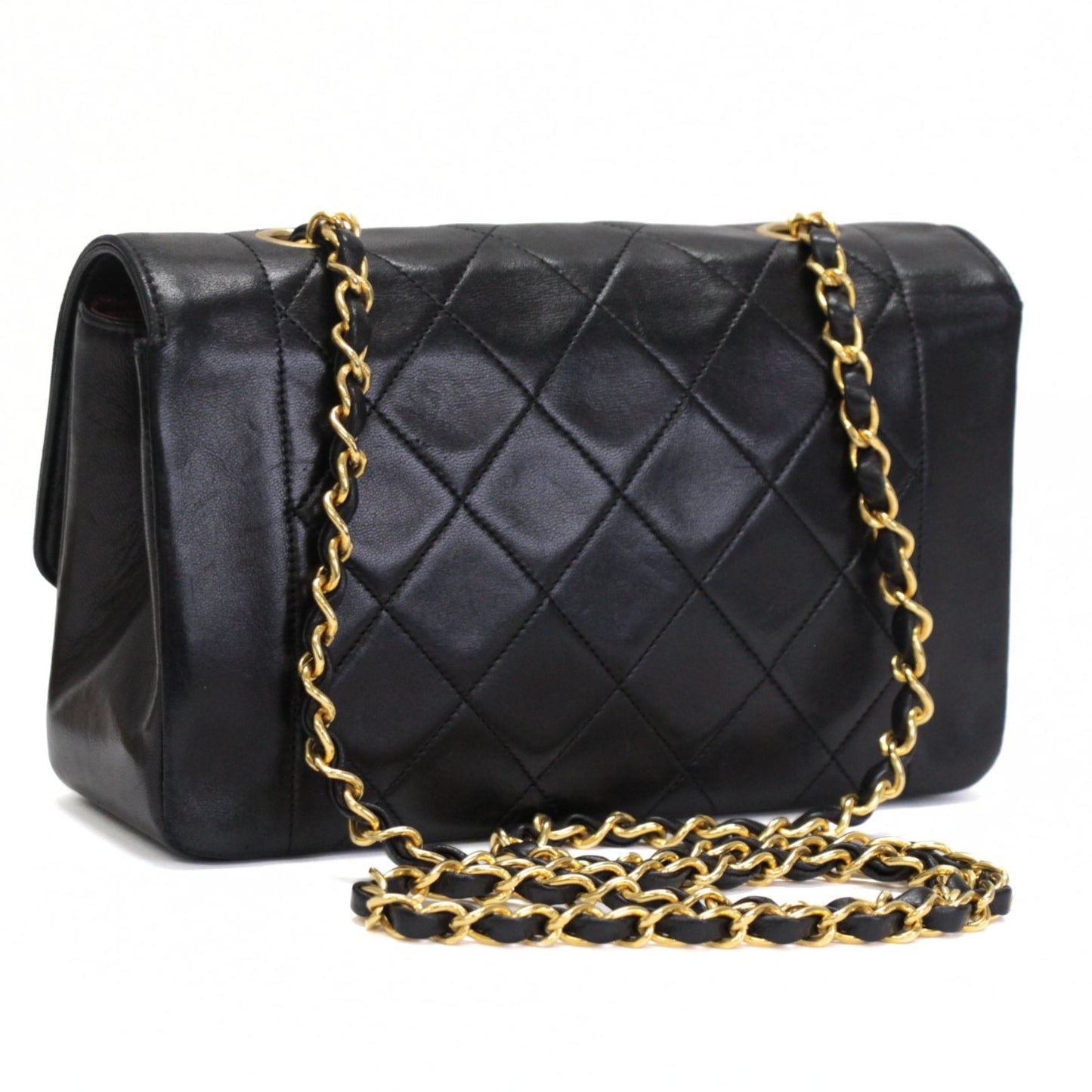 CHANEL Diana 22 Matelasse Lambskin Bag Black Size ONE SIZE