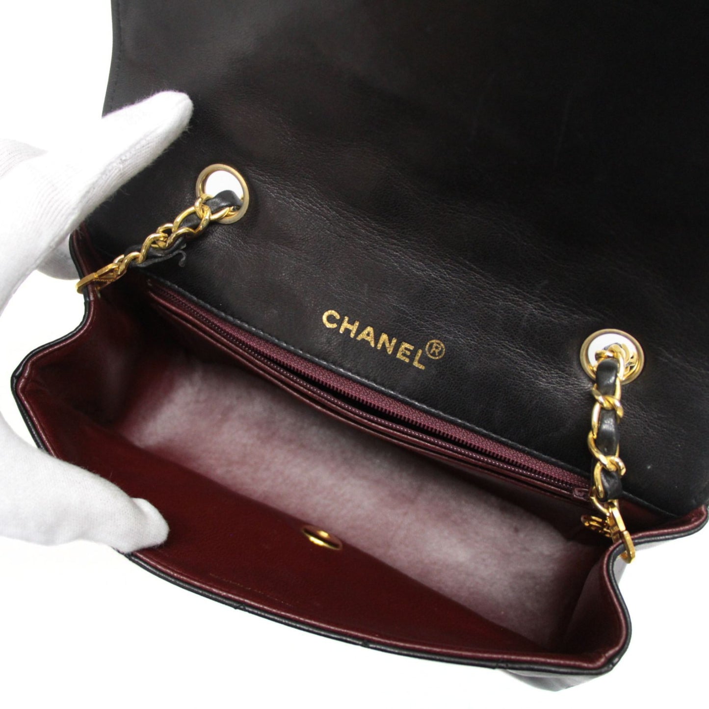 CHANEL Diana 22 Matelasse Lambskin Bag Black Size ONE SIZE