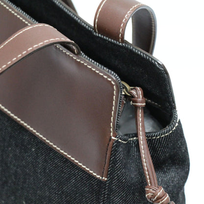 CHANEL Vintage Denim Tote Bag Black