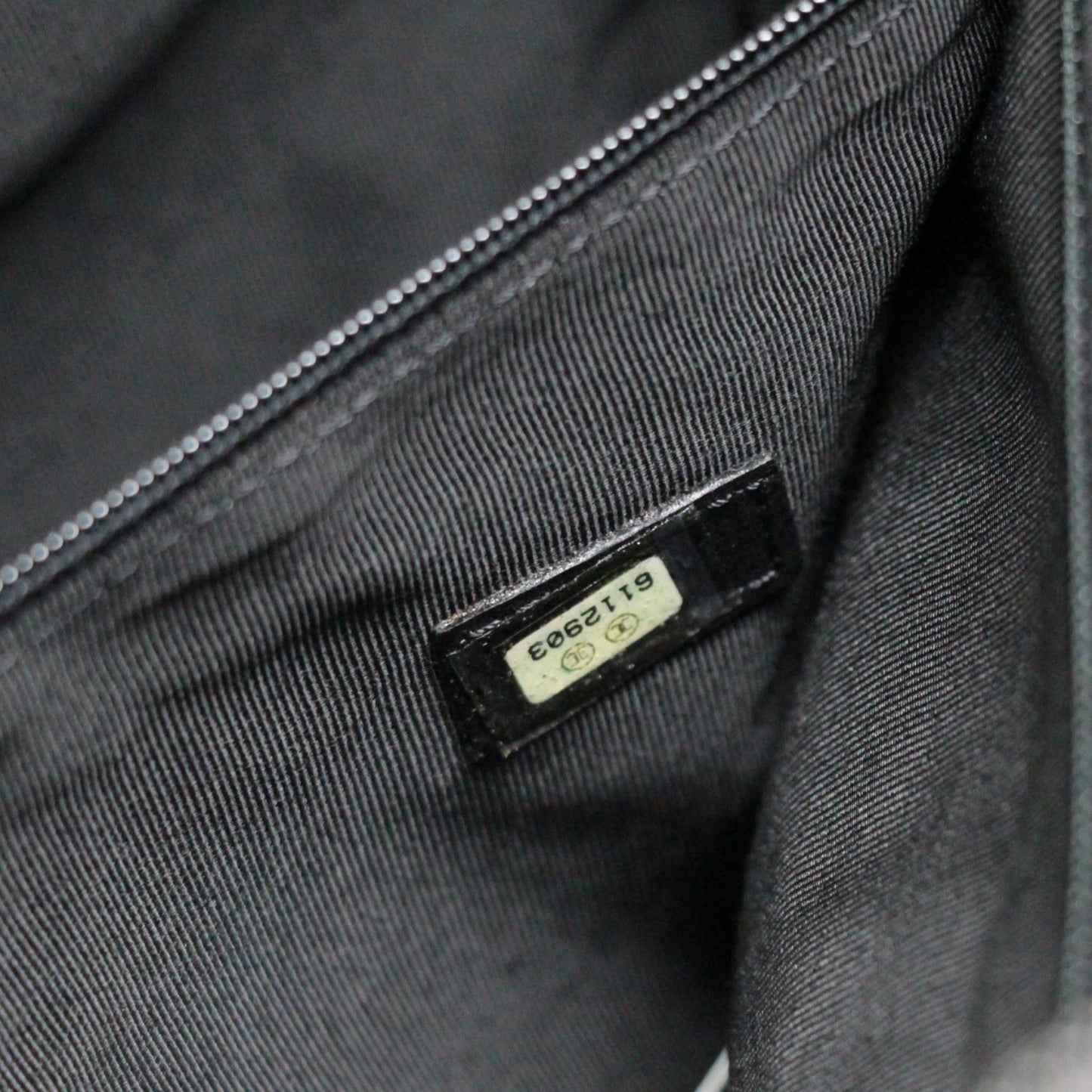 CHANEL Vintage Denim Tote Bag Black