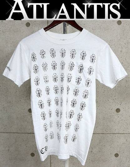CHROME HEARTS Vintage Vine Dagger T-Shirt White Size S