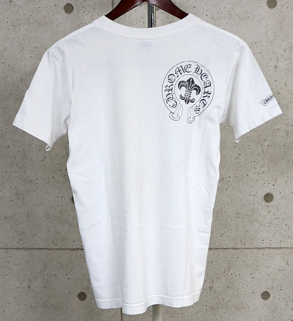 CHROME HEARTS Vintage Vine Dagger T-Shirt White Size S