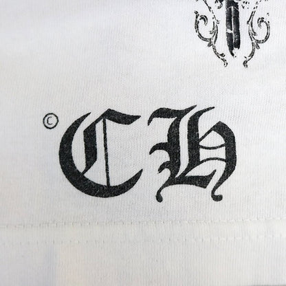 CHROME HEARTS Vintage Vine Dagger T-Shirt White Size S