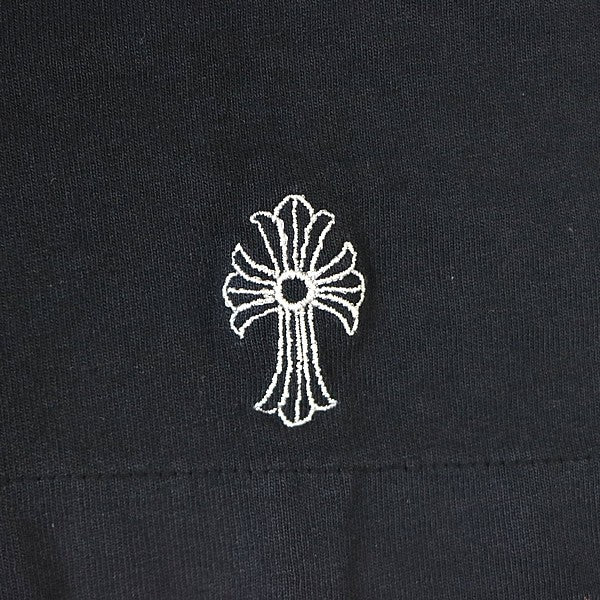 CHROME HEARTS Y NOT Embroidered T-Shirt Black Size L