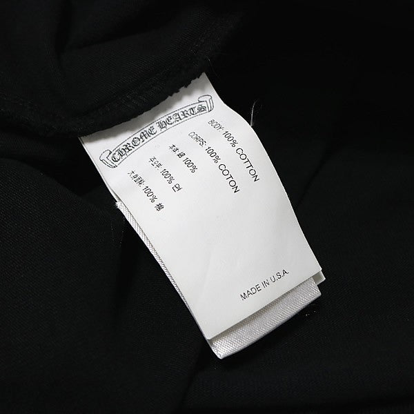 CHROME HEARTS Y NOT Embroidered T-Shirt Black Size L