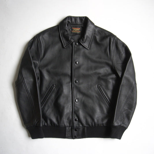 Skookum Byron Collar Leather Jacket Black Size M