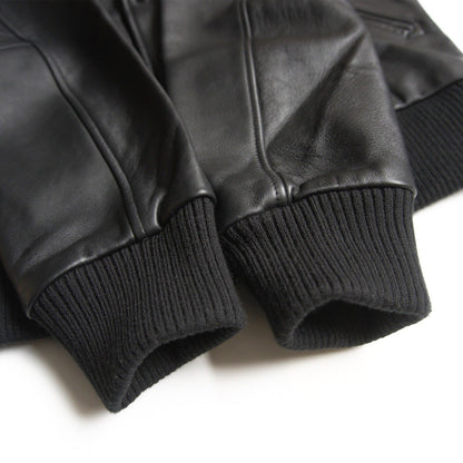 Skookum Byron Collar Leather Jacket Black Size M