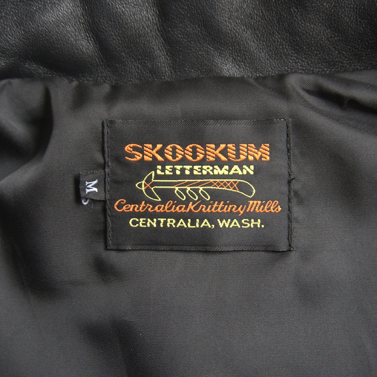 Skookum Byron Collar Leather Jacket Black Size M