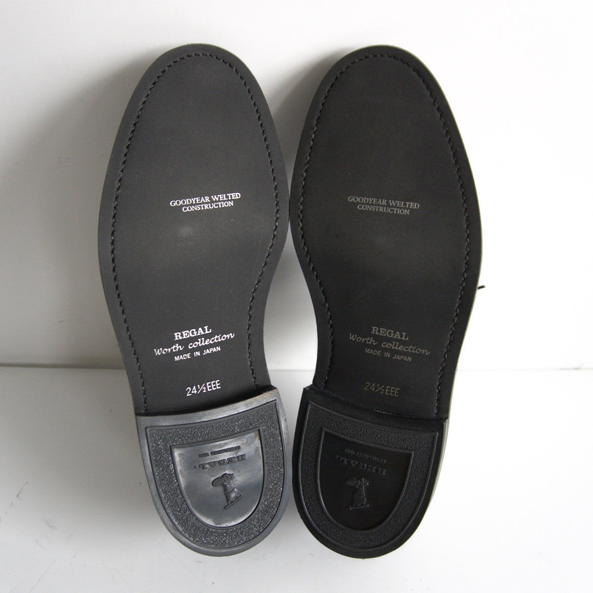 REGAL worth collection Plain Toe Leather Shoes Size 24.5EEE