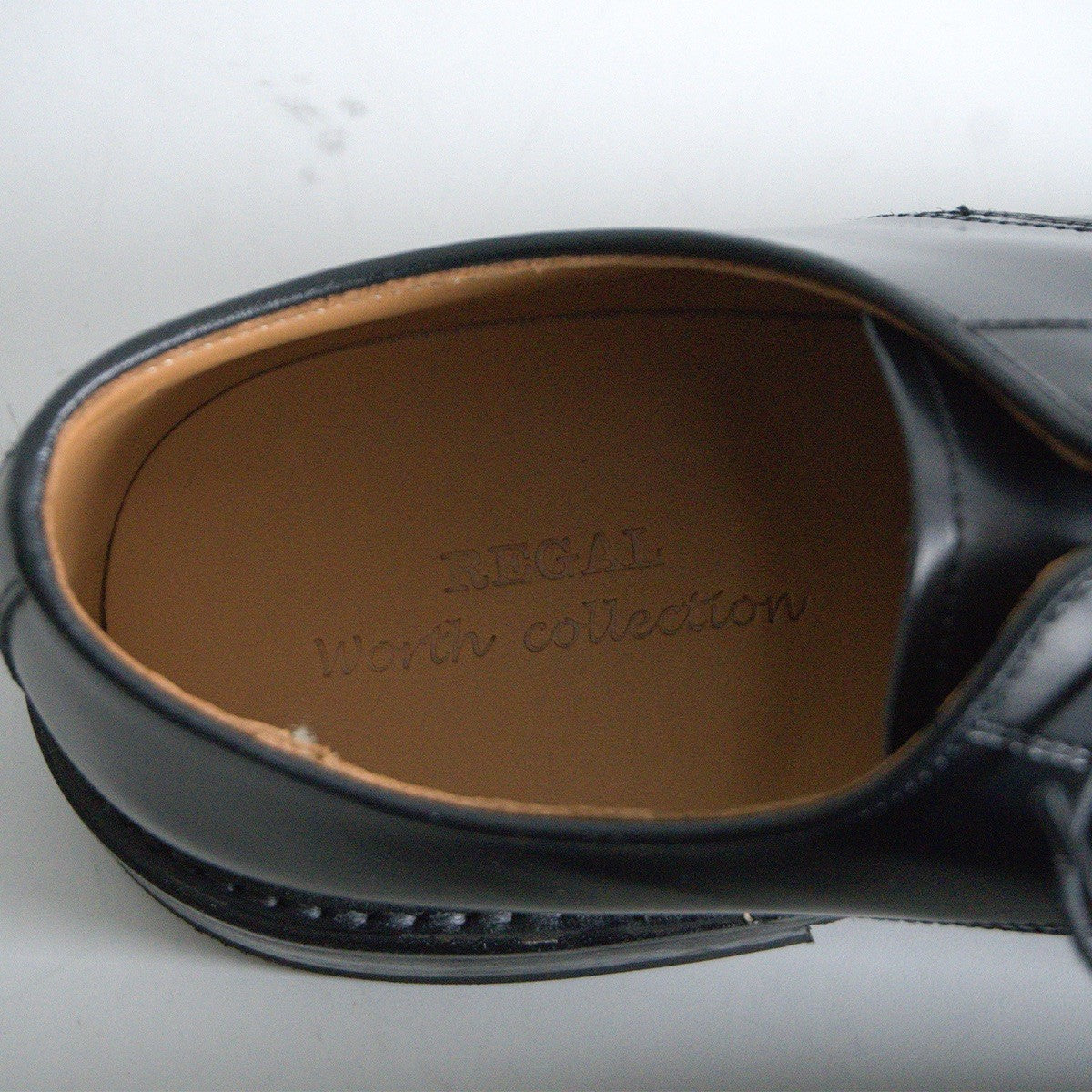 REGAL worth collection Plain Toe Leather Shoes Size 24.5EEE