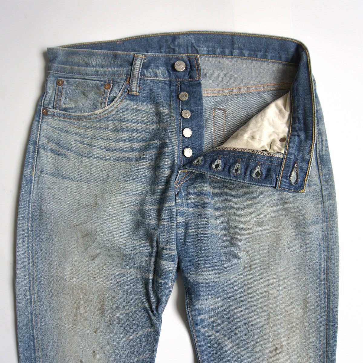 RRL x GREAT PLAINS WASH LOW-STRAIGHT JEANS Denim Pants Size 30×32