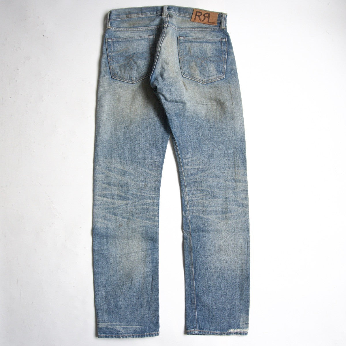 RRL x GREAT PLAINS WASH LOW-STRAIGHT JEANS Denim Pants Size 30×32