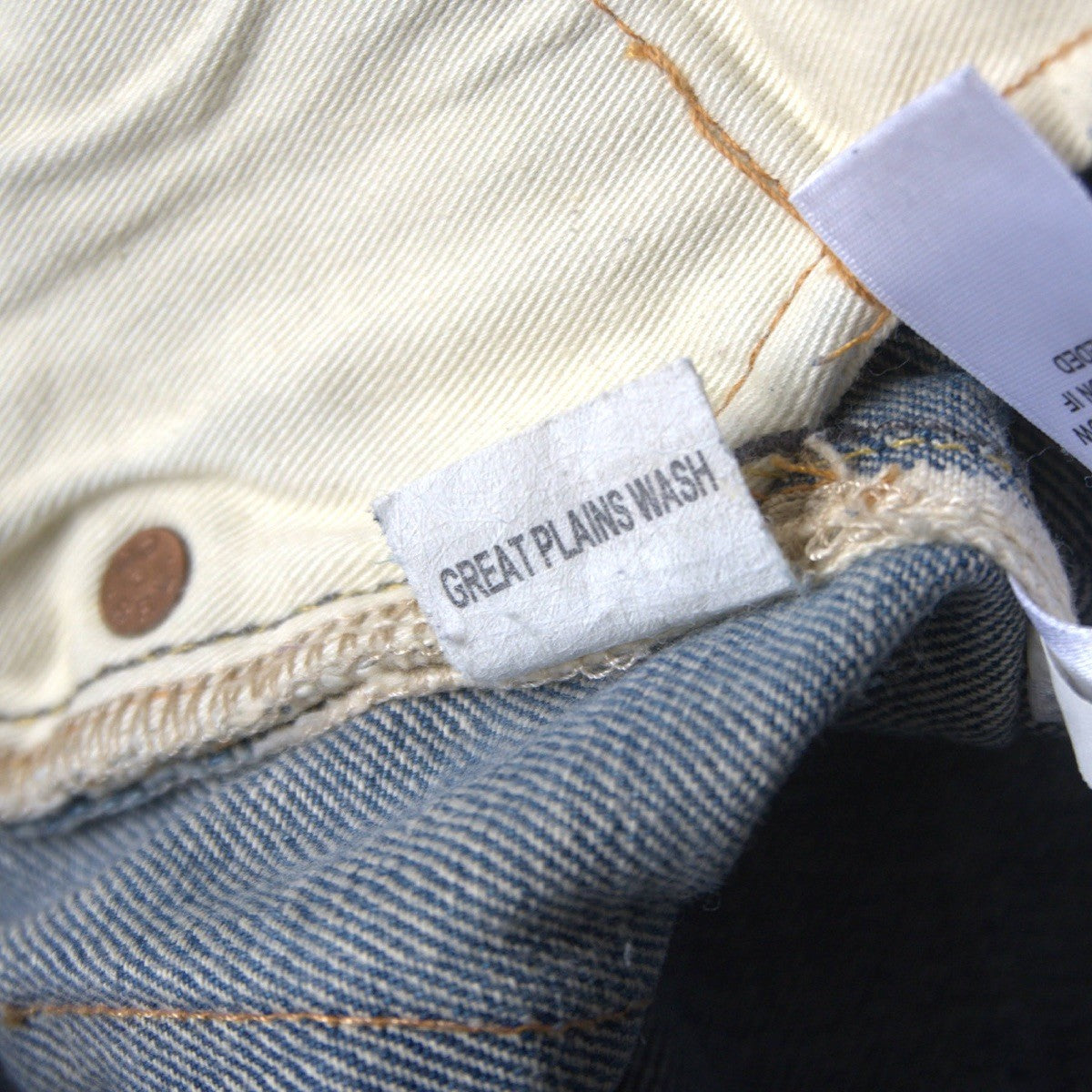 RRL x GREAT PLAINS WASH LOW-STRAIGHT JEANS Denim Pants Size 30×32