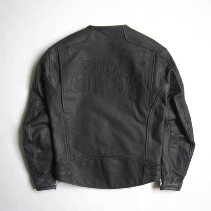 West Coast Choppers Leather Biker Jacket Black Size S