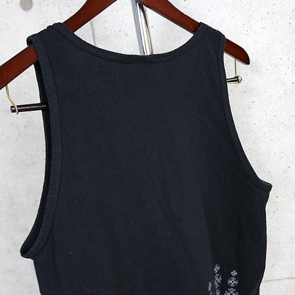 CHROME HEARTS Vintage CH Plus Cotton Tank Top Black Size M