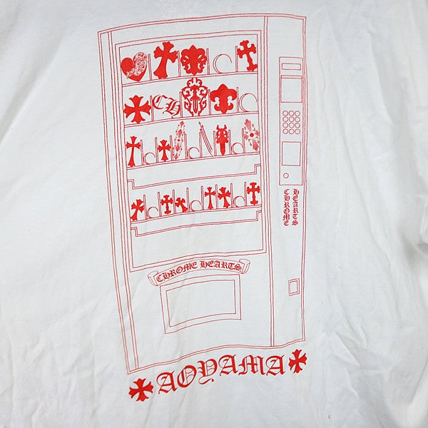 CHROME HEARTS Aoyama Vending Machine T-Shirt White Size XL